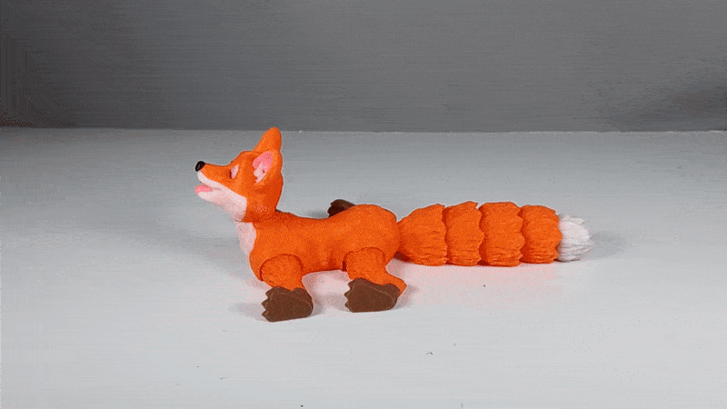 3D Printed Flexi Fox Toy/Collectable